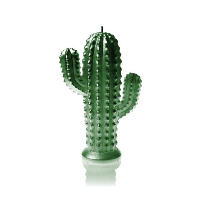 Candellana Kaars cactus groen metallic - groot