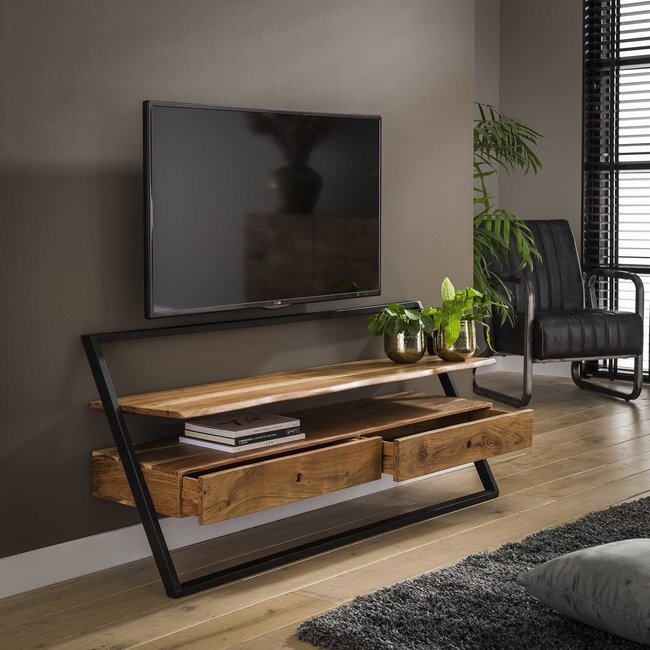 WoonStijl TV meubel Lean Acacia 2 lades