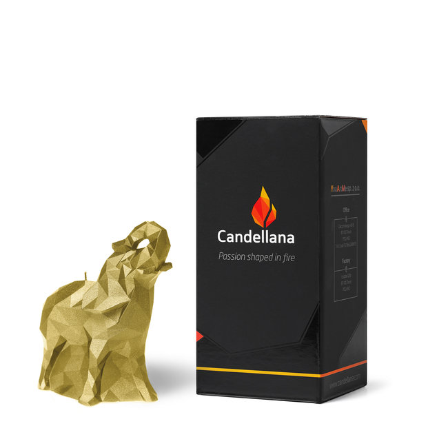 Candellana Kaars olifant medium goud