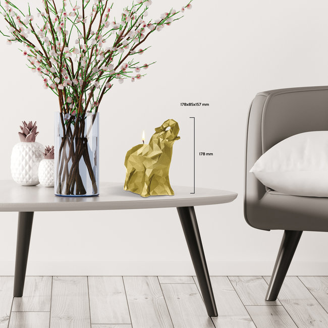 Candellana Kaars olifant medium goud