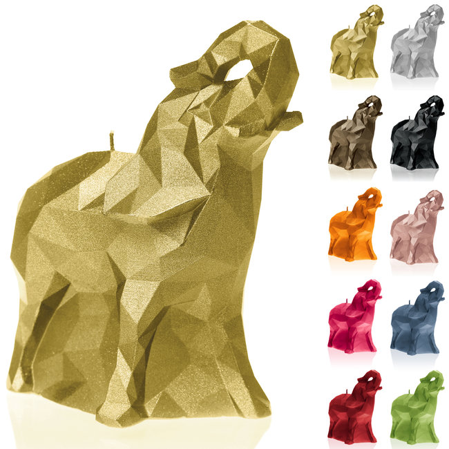 Candellana Kaars olifant medium goud
