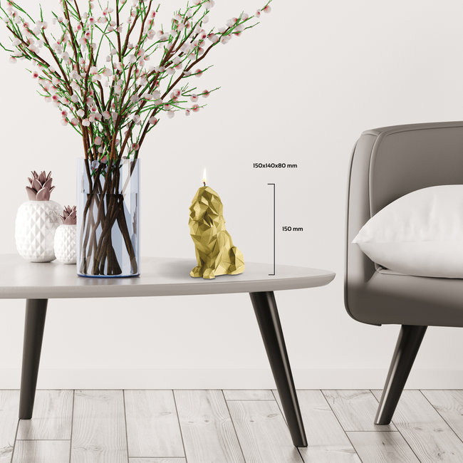 Candellana Kaars leeuw goud