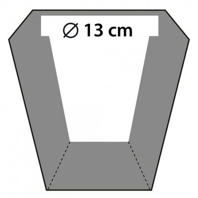 Candellana Bloempot beton Rack 13 cm Goud