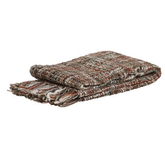 Light en Living Plaid 150x125 cm SELVIK bordeaux rood