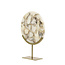 Light en Living Ornament op voet 35x12x50 cm GOUYA  wit agaat+antiek brons