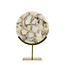 Light en Living Ornament op voet 35x12x50 cm GOUYA  wit agaat+antiek brons