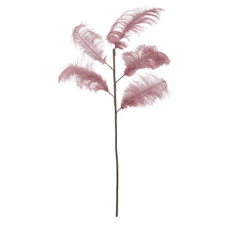 Light & Living Ornament 5 veren 129 cm FEATHER oud  roze