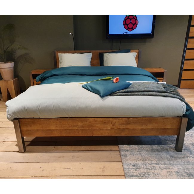 WoonMax Bedframe Lennox Old Teak - Diverse afmetingen