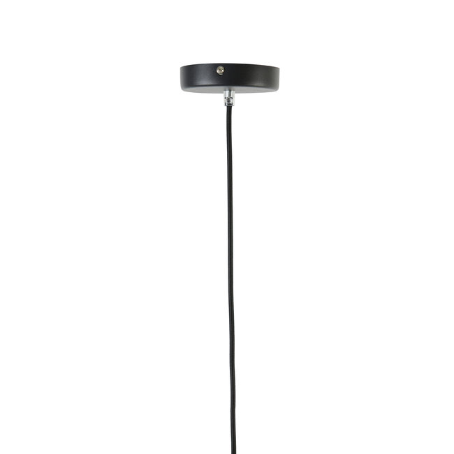 Light en Living Hanglamp MAYSON mat zwart+glas smoke - Diverse maten