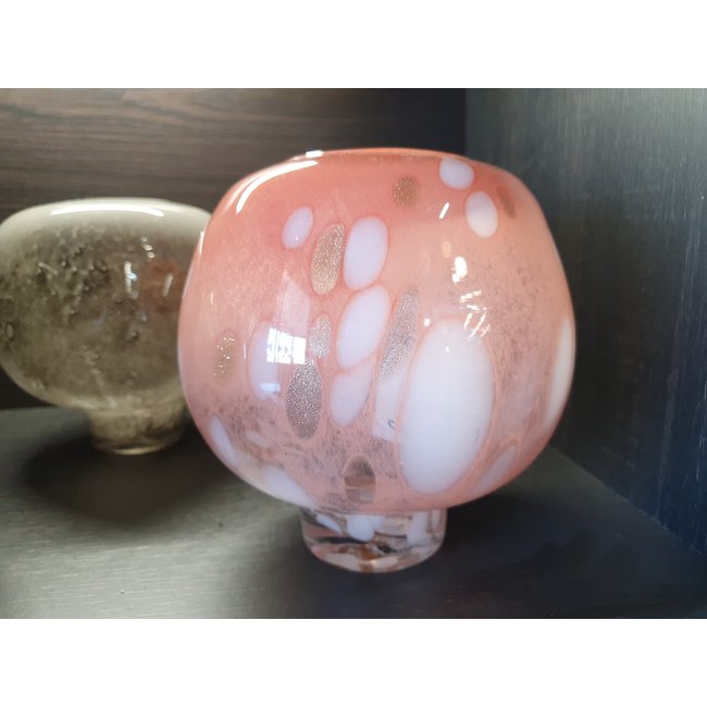 Light en Living Windlicht ELIA glas perzik