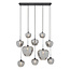 Light en Living Hanglamp Mayson Smoke met 10 lampen