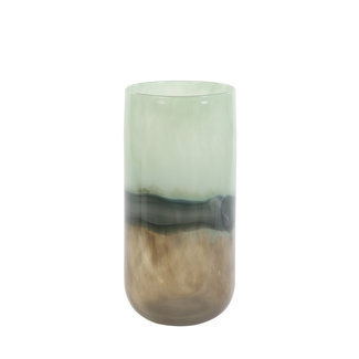 Light & Living Vaas Ø20x42 cm VIVE glas mint groen-grijs