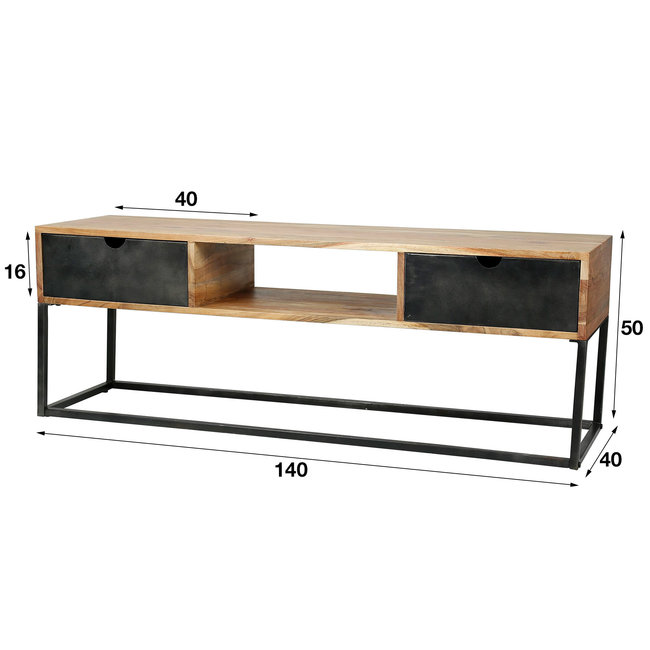 WoonStijl TV-meubel metal catch 2L