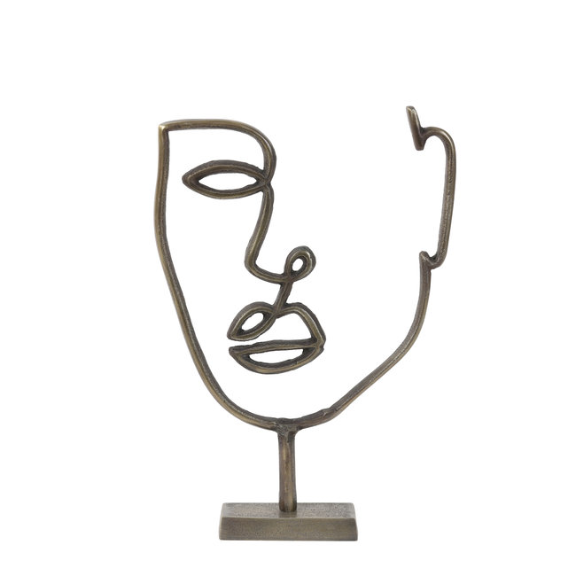 Light en Living Ornament FACE 2 antiek brons