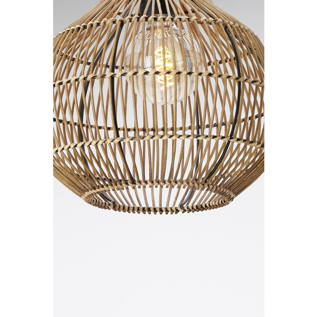 Light en Living Hanglamp Ø30x31,5 cm PACINO rotan donker bruin