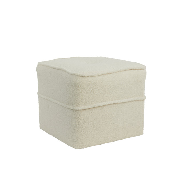 Light & Living Poef 40x40x35 cm KIKI teddy - diverse kleuren