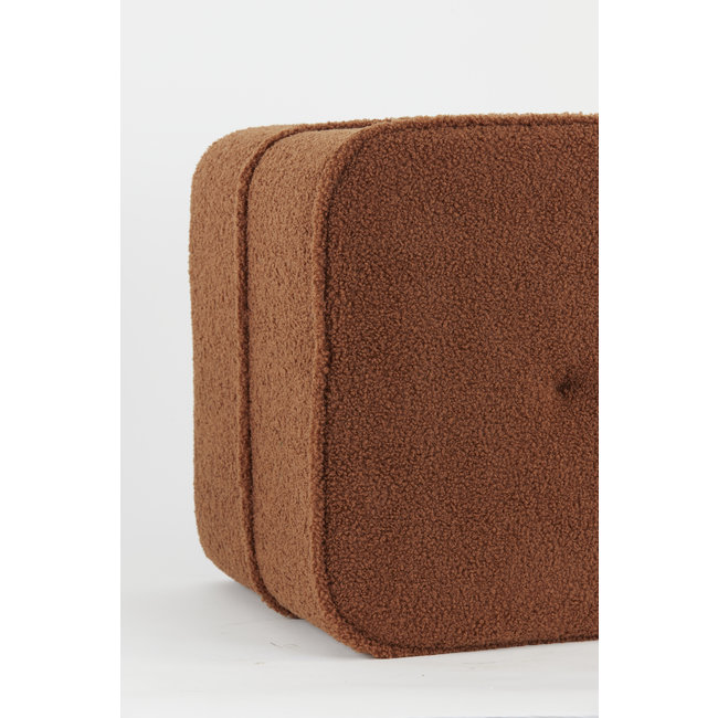 Light en Living Poef 40x40x35 cm KIKI teddy - diverse kleuren