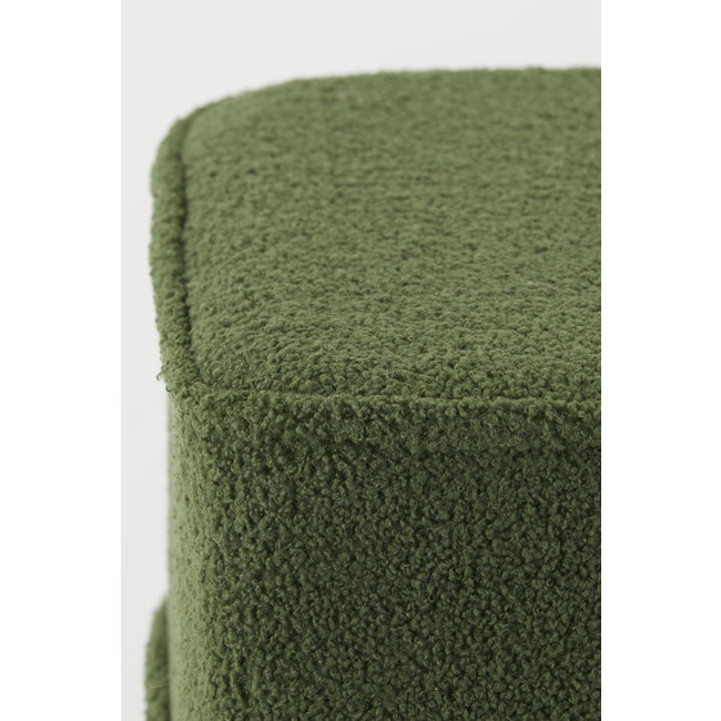 Light en Living Poef 40x40x35 cm KIKI teddy - diverse kleuren