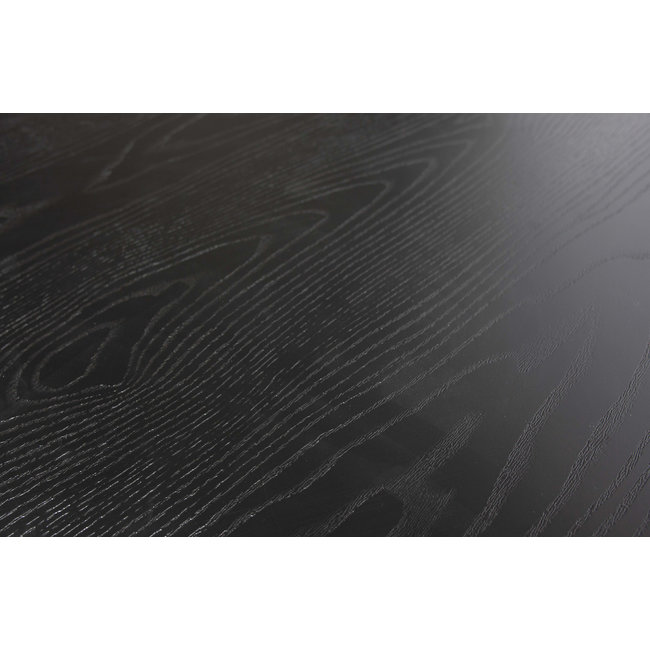 Woood Bruno Eettafel Rond Mdf Zwart Ø120cm