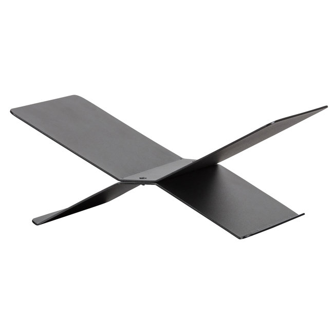 Woood Brook Boekenstandaard Liggend Metaal Zwart