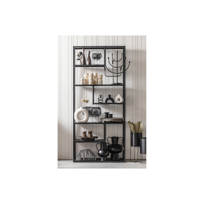 Woood Jaxx Vaas Glas Zwart Ø15cm