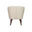 Woood Sara Fauteuil BouclÉ Creme