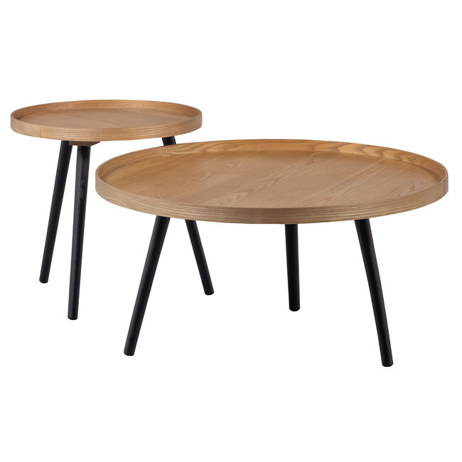 Woood Mesa Bijzettafel L Hout Naturel 34xØ60