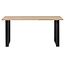 Woood Combi-tablo: Eiken 160x90 & U-poot