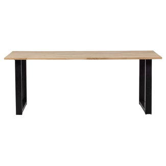 Woood Combi-tablo: Eiken 220x90 & U-poot