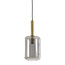 Light en Living Hanglamp Ø22x52 cm LEKAR antiek  brons+smoke glas