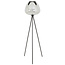 Light en Living Vloerlamp Ø42x146 cm MAYSON mat  zwart+glas smoke
