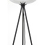 Light en Living Vloerlamp Ø42x146 cm MAYSON mat  zwart+glas smoke