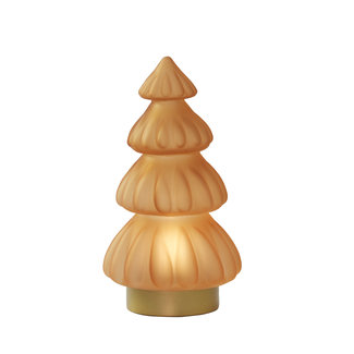 Light en Living Tafellamp LED Ø15x28 cm TREE glas mat  oranje Light en Living Tafellamp LED Ø15x28 cm TREE glas mat  oranje