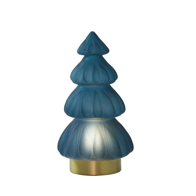 Light en Living Tafellamp LED Ø15x28 cm TREE glas mat  petrol
