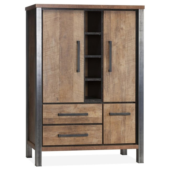 Kinga Barkast 3 dr/2 la4 open Lamulux Old Teak Gratis