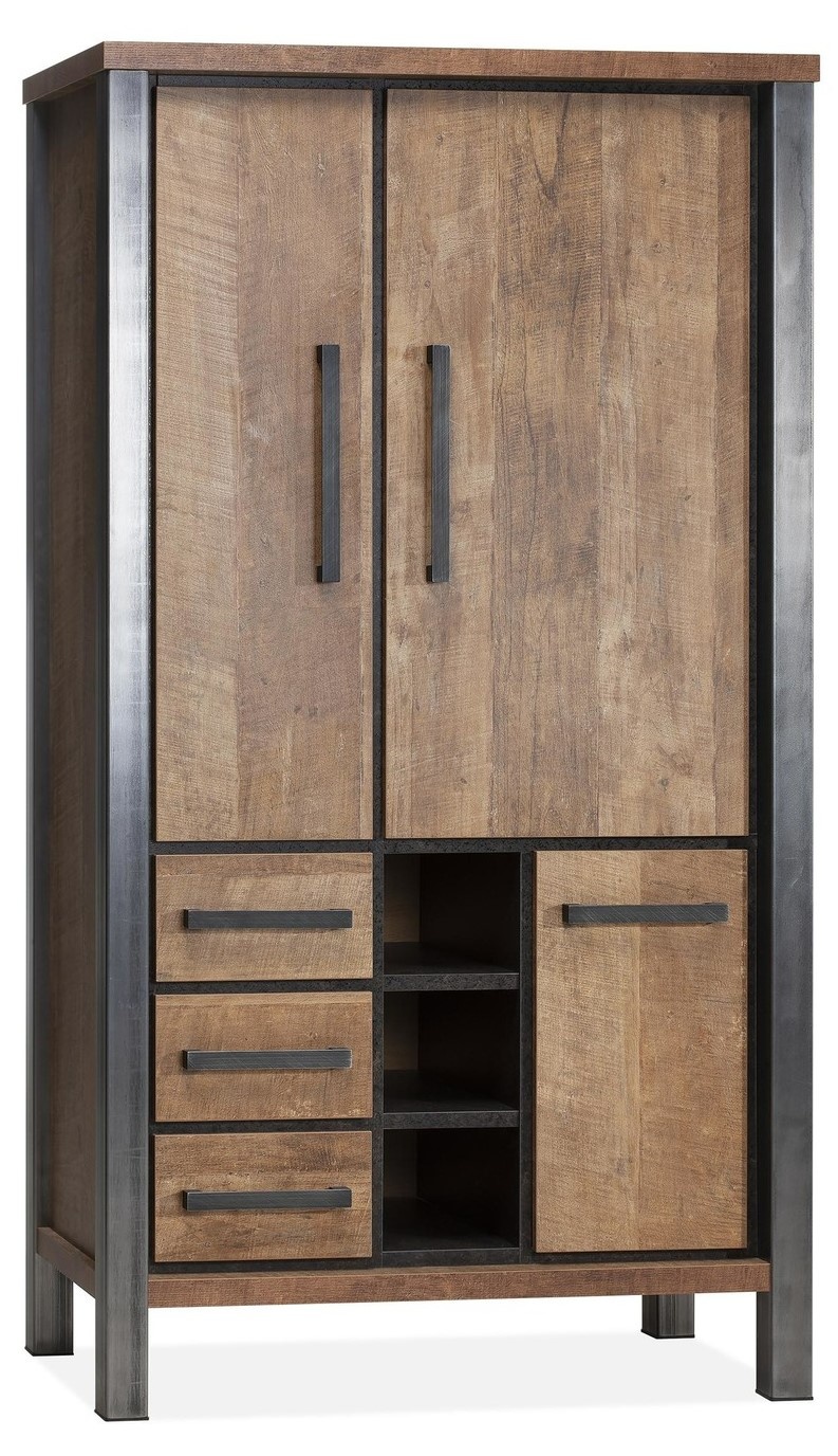 Kinga Broodkast 3 dr/3la/3 open Lamulux Old Teak Gratis