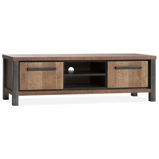 WoonMax Kinga Tv kast 170 cm 2 dr/2 open vak Lamulux Old Teak