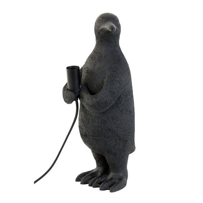 Light en Living Tafellamp E14 pinguïn mat zwart - Diverse afmetingen