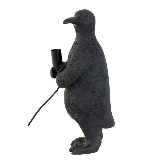 Light en Living Tafellamp E14 pinguïn mat zwart - Diverse afmetingen