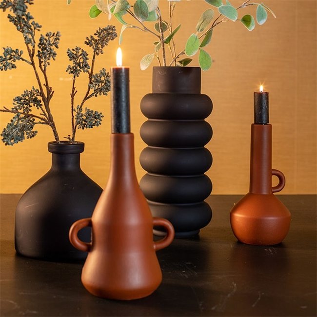 Countryfield Kandelaar fles met oor Piper - Diverse kleuren