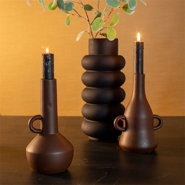 Countryfield Kandelaar fles met oor Piper - Diverse kleuren