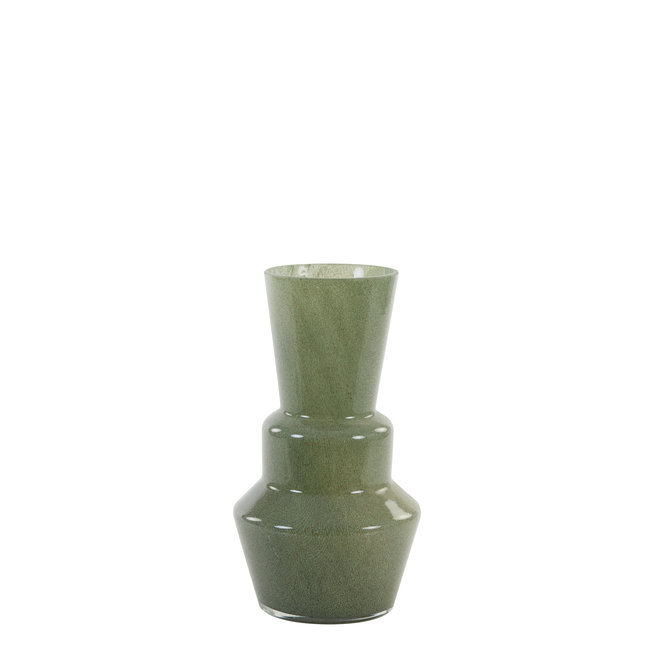 Light en Living Vaas TROSMU glas  grijs-groen - 2 maten