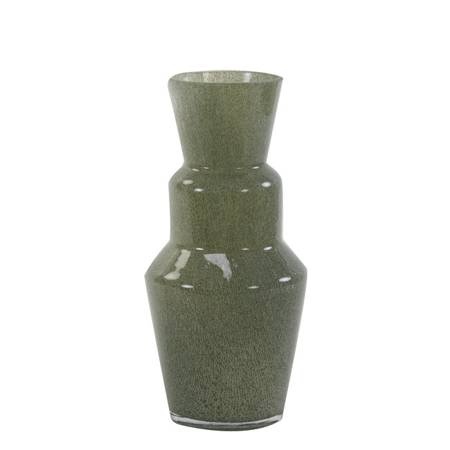 Light en Living Vaas TROSMU glas  grijs-groen - 2 maten
