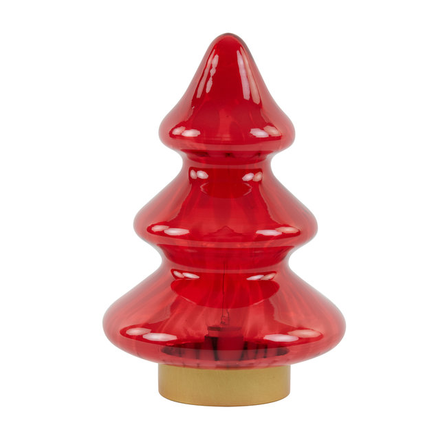 Light en Living Tafellamp LED Ø19x28 cm TREE glas rood
