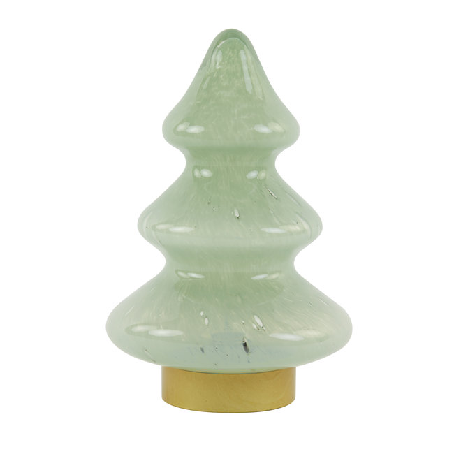 Light en Living Tafellamp LED Ø19x28 cm TREE glas mint groen+goud