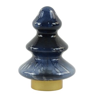 Light en Living Tafellamp LED Ø14x20 cm TREE glas donker blauw+goud