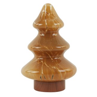 Light en Living Tafellamp LED Ø14x20 cm TREE glas karamel+koper Light en Living Tafellamp LED Ø14x20 cm TREE glas karamel+koper