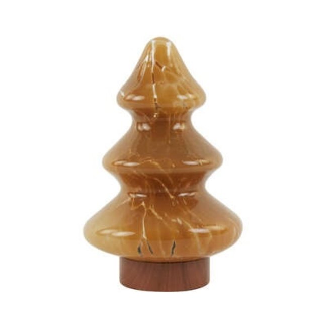 Light en Living Tafellamp LED Ø14x20 cm TREE glas karamel+koper