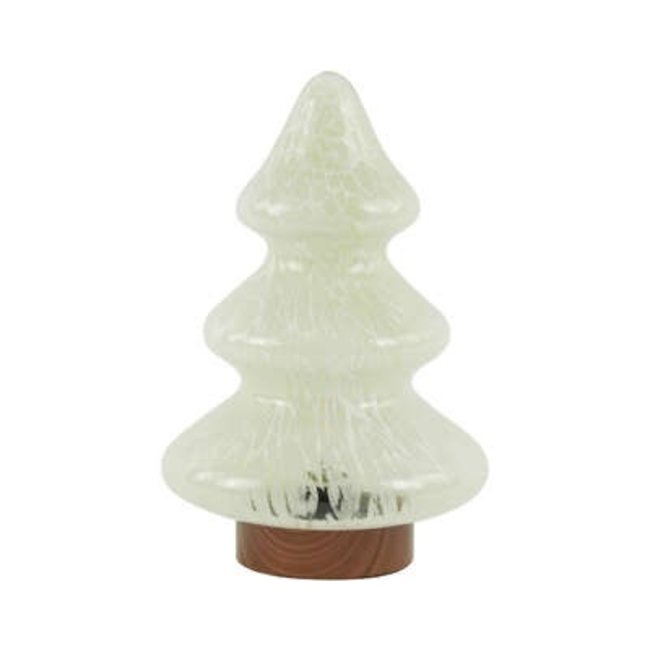 Light en Living Tafellamp LED Ø19x28 cm TREE glas beige+koper