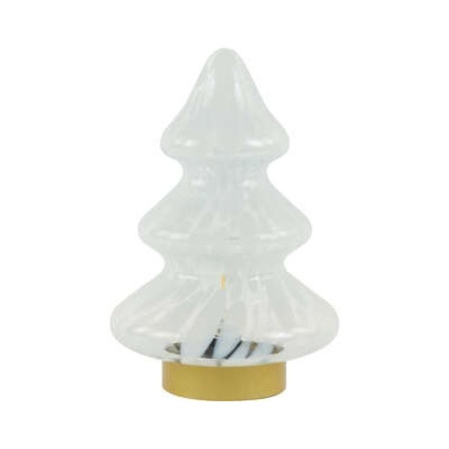 Light en Living Tafellamp LED Ø19x28 cm TREE glas helder-wit+goud
